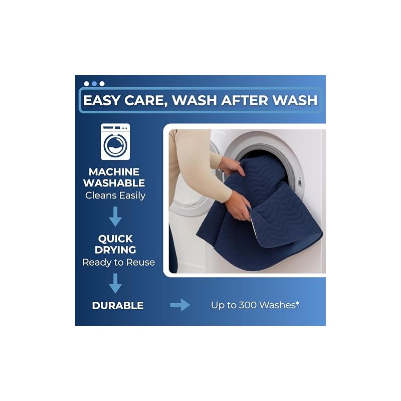 2 x Easy Care Solutions Washable Bed Pad Protector with