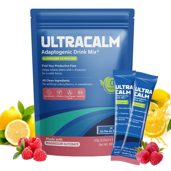 Risonsiu Ultra Calm Powdered Drink Mix, Calm Magnesium Powder, Magnesium