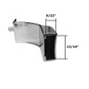 Polished Chrome Sliding Shower Door and Tub Enclosure Towel Bar