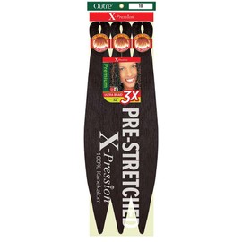 Outre X-Pression Braid - Pre Stretched Braid 52" 3X (3 Pack, PURPLE RAIN)