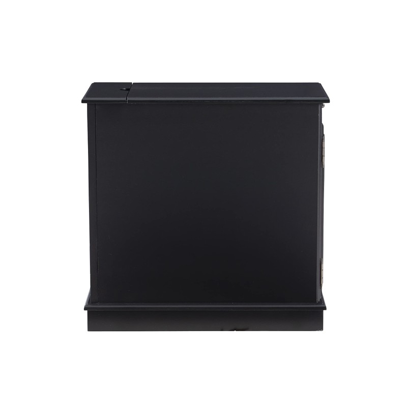 Powell Furniture Butler Black Accent Table with USB Charging Station
