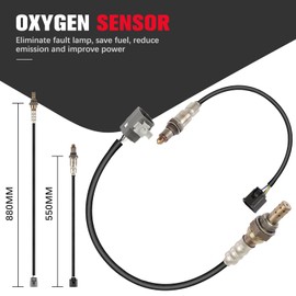 QIJIAUTO O2 Oxygen Sensor Compatible for Mazda 6 2009 2010 2011 2012 2013, 2.5L, Upstream and Downstream, 2-PC Set, Replace# L509188G1A, L509188G1B