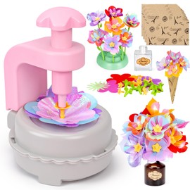 Arts and Crafts for Kids Girls Ages 4-8 6-8 8-12 Fabric Flower Bouquets Toys Creative DIY Craft Kits for Kids Toddlers Preschool Learning Activities Birthday Gifts for 4 5 6 7 8 9 10 Year Old Girls