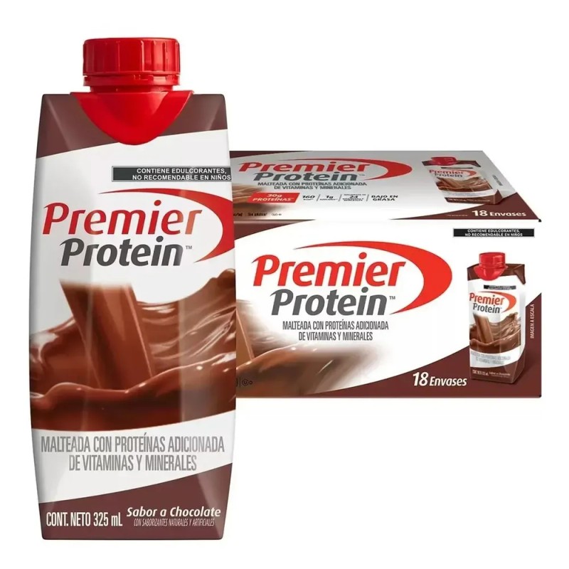 Malteada Con Proteína, Premier Protein, 18 Envases De 325 Ml