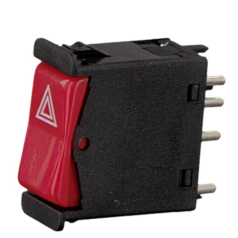 febi bilstein 24199 Hazard Light Switch Red