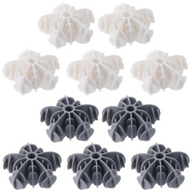 couponhub Pet Hair Remover for Laundry, 10 PCS Silicone Clothes Hair Cleaning Tool for Washing Machine, Snow Flower Style Dog Cat Fur Catcher Balls, Reusable Home Gadgets