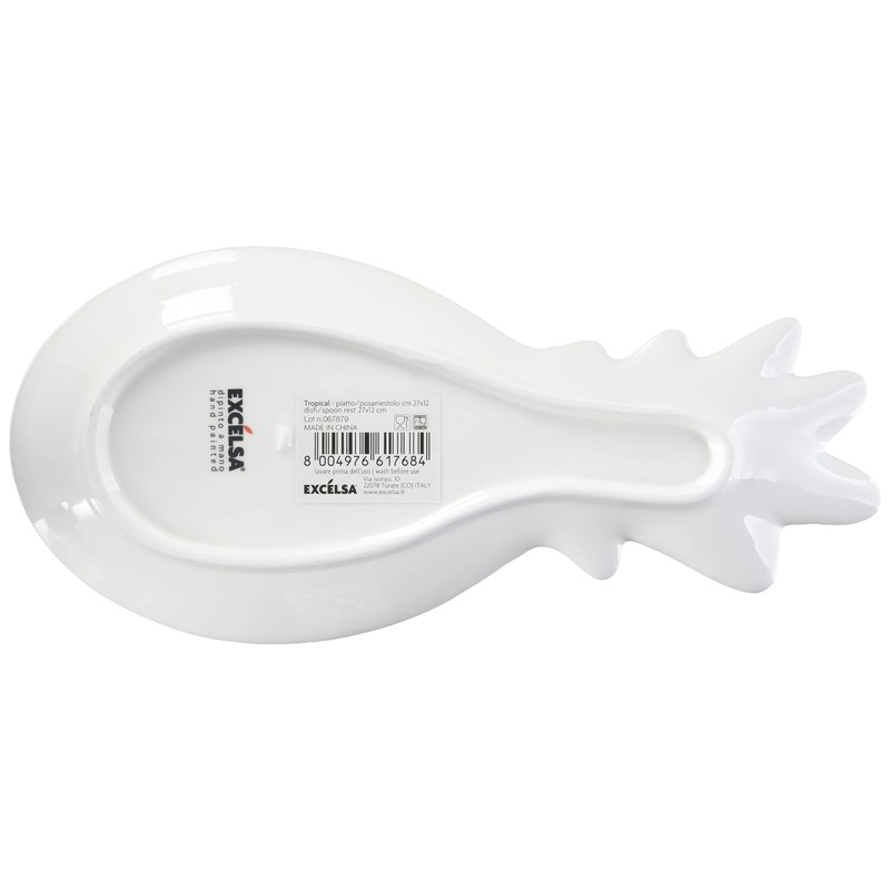 Excelsa Tropical Yellow Ceramic Plate / Spoon Rest