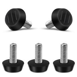 Foot Levelers EXDAS 20pcs M8 x 20mm Leveling Leg Legs Screw On Furniture Glides Plastic Leveling Foot Adjuster for Furniture Legs Wood Floors