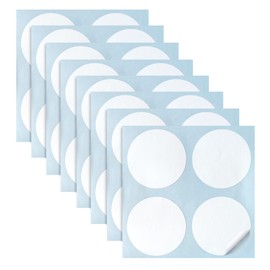 Pack of 32 Anti-Collision Stickers for Glass, Vinyl, Circular Window Stickers, Prevent Humans and Birds Impact, Anti Shock Stickers for Transparent Lenses (5.5cm, White)