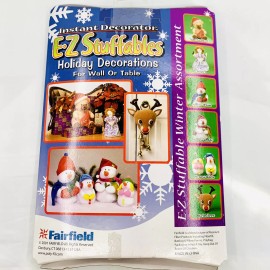 Fairfield E-Z Stuffables Angel Christmas Decor Stuffed Plush Toy For Wall Or Table Vintage