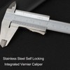 Vernier Caliper 0‑150mm 0‑6in Range 0.05mm 1/128in Resolution Stainless Steel