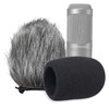 AT2020 Windscreen and Foam Cover, Indoor Outdoor Microphone Wind Muff