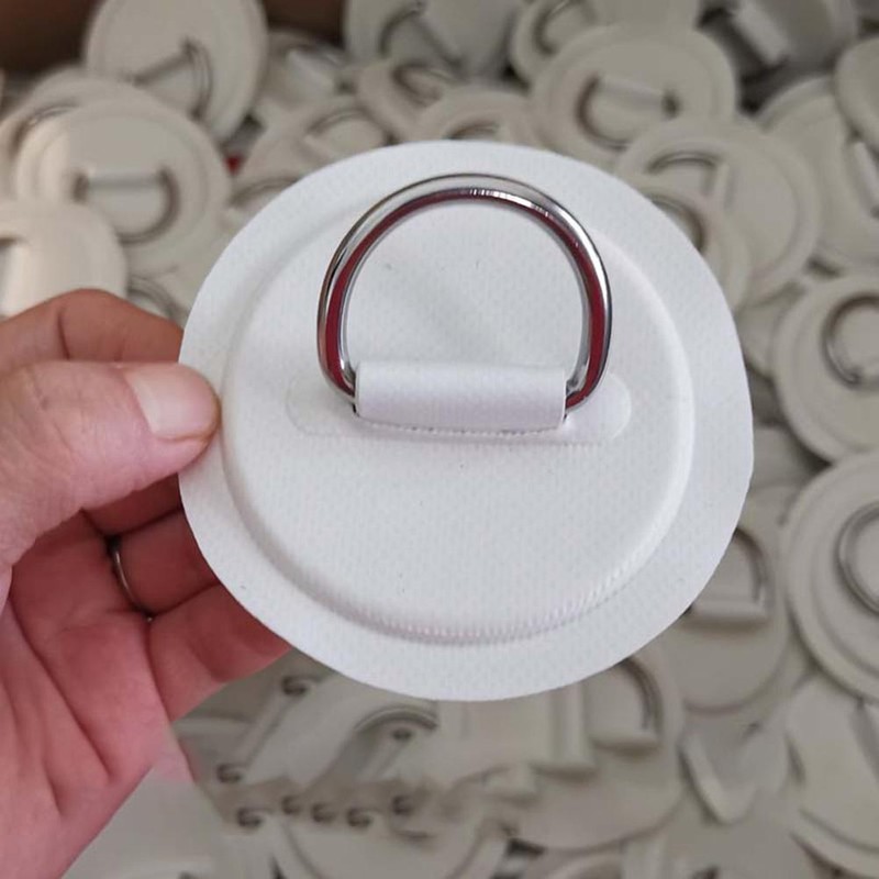 6 Pieces D Rings Patch for PVC Inflatable Boat Canoe