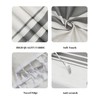 Xiazhilaio Waterproof Rectangle Tablecloth 60" x 102",Modern Striped Table Cover