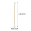 Hohopeti Dual-ended Cotton Swabs Count Long Bamboo Makeup Removal and