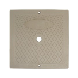 JSP Manufacturing 10 Inch Square Skimmer Deck Cover 10"x10" Lid Replacement for Hayward SPX1082E SP1082 (1, Tan)