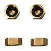 EFGTEK 4 Pack Inner Diameter 2.5 cm Garden Brass Hose