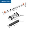 sourcing map MGN9 150mm Linear Guide Rail with MGN9H Sliding