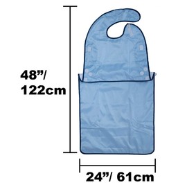 ObboMed MG-1XXX Waterproof Ess Apron Bib Apron Clothing Protector, Mg-1600: 61 x 122 cm - sky blue