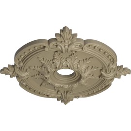Ekena Millwork CM28BEGDF Benson Classic Ceiling Medallion, 28 3/8"OD x 3 3/4"ID x 1 5/8"P, Hand-Painted Gobi Desert