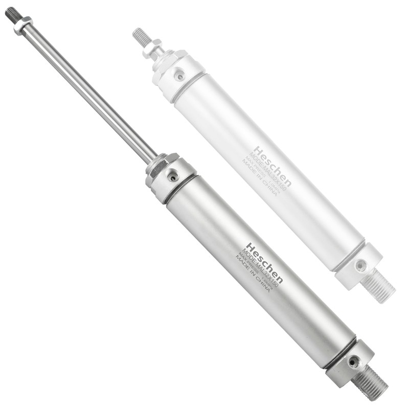 Heschen Pneumatic Slim Air Cylinder, MAL 32-150, PT1/8" Port, 32mm