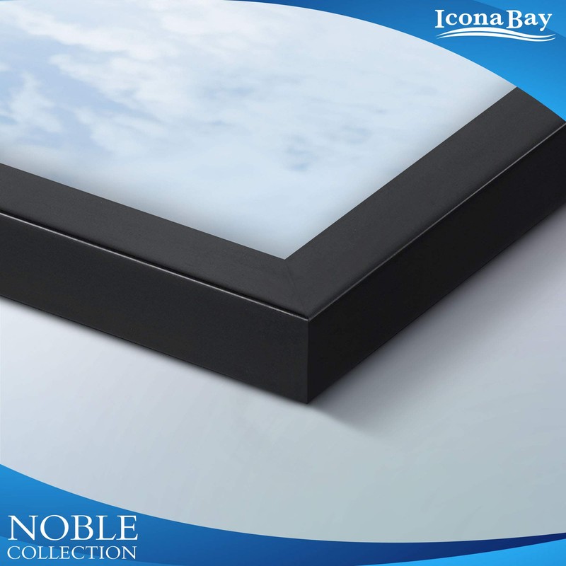 Icona Bay 5x7 (13x18 cm) Black Picture Frame, Modern Professional