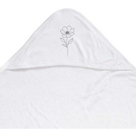 Azeeda 'Flower' Baby Hooded Towel (HT00035118)