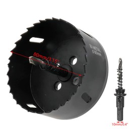 Rannb Hole Saw Drilling Cutter Tool for Wood Material 80mm/3.15" Cutting Dia