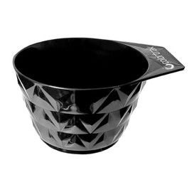 Colortrak XL Black Diamond Easy Grip Bowl with Measurement Markings and a Non Slip Rubber Bottom for an Easy Grip and Spill Resistance, Bowl for Hairs