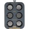 MasterClass Deep Muffin Tray/Yorkshire Pudding Tin, 6 Hole Non Stick