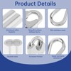60 Pcs 5/32" M4 Cable Clamps Assortment Kit Wire Clamps