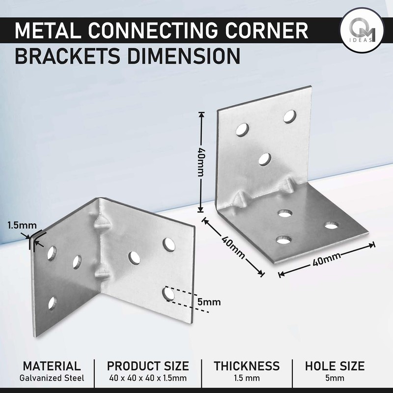 OMIdeas 15 x Angle Brackets (40 x 40 x 40)