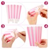 TIESOME 24 Pcs Pink Popcorn Boxes, Small Snacks Buckets Carnival