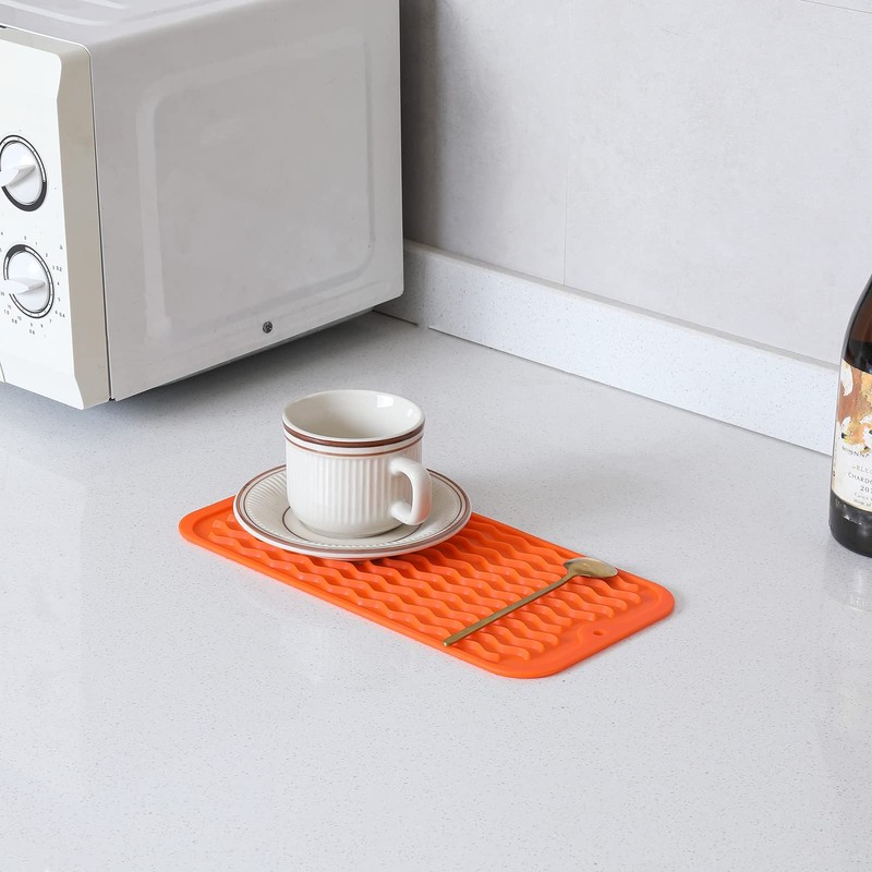 MicoYang Silicone Dish Drying Mat for Multiple Usage,Easy clean,Eco-friendly,Heat-resistant Silicone
