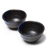 Tokkuri Ochoko Set, Kurobuki Blue Ryu Tokkuri (Small), Set of