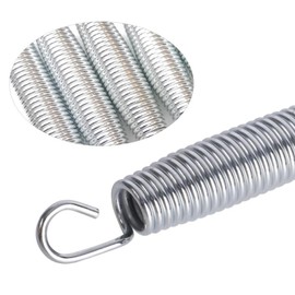 16 PCS 5.5 Inch Heavy Duty Trampoline Springs,Stainless Steel Replacement Parts with T-Hook Ends, Compatible with Most Trampolines, Durable Bounce Accessories (Silver)