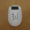 LED Solar Lantern Butterfly Ceramic White with Changing Light Colours