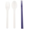 [2022] Wpc. Patterns W063-088 Cutlery Set, Camellia Navy, Chopsticks, Fork
