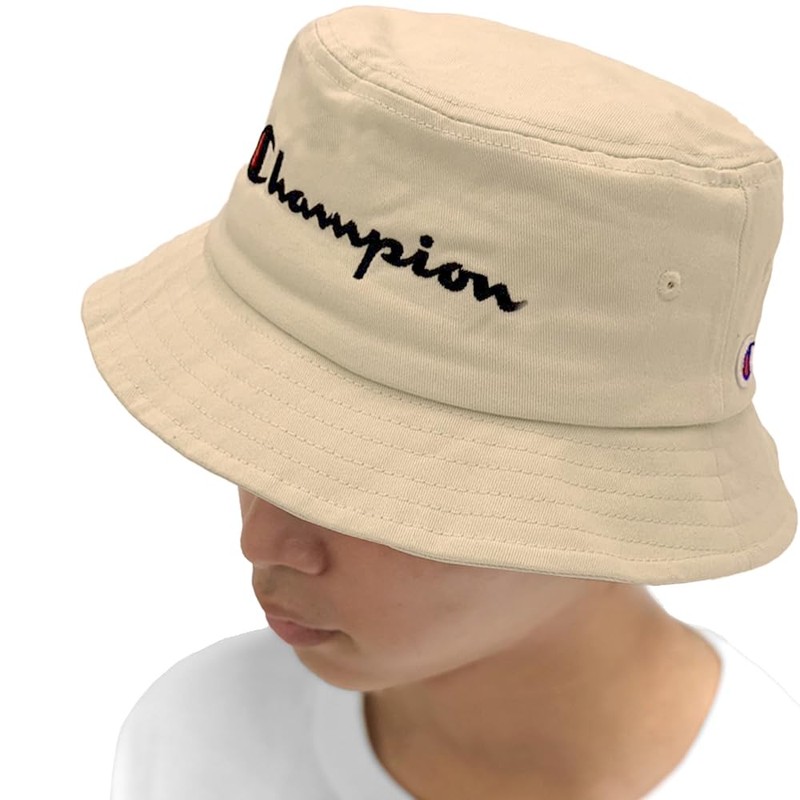 Champion Big Logo Bucket Hat, Men's, Women's, beige