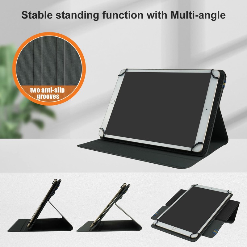 DINGGUAGUA 360° Rotation Universal Case for 9-11 Inch Tablet, Protective