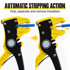 Bomurph 6.7-Inch Automatic Wire Stripper and Cutter, Adjustable 0.5-6mm Cable Stripping Pliers