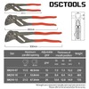 DSCTOOLS Multi-Use Adjustable Plier Wrench, Push Button Quick Adjust Tongue-and-Groove