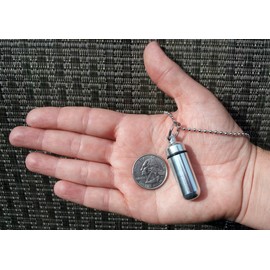 Pasco Specialty Products Set of Five Engraved Silver Paws on Heart Cremation URNS - Includes 24" Ball-Chains, Velvet Pouches and Fill Kit - Made in The USA