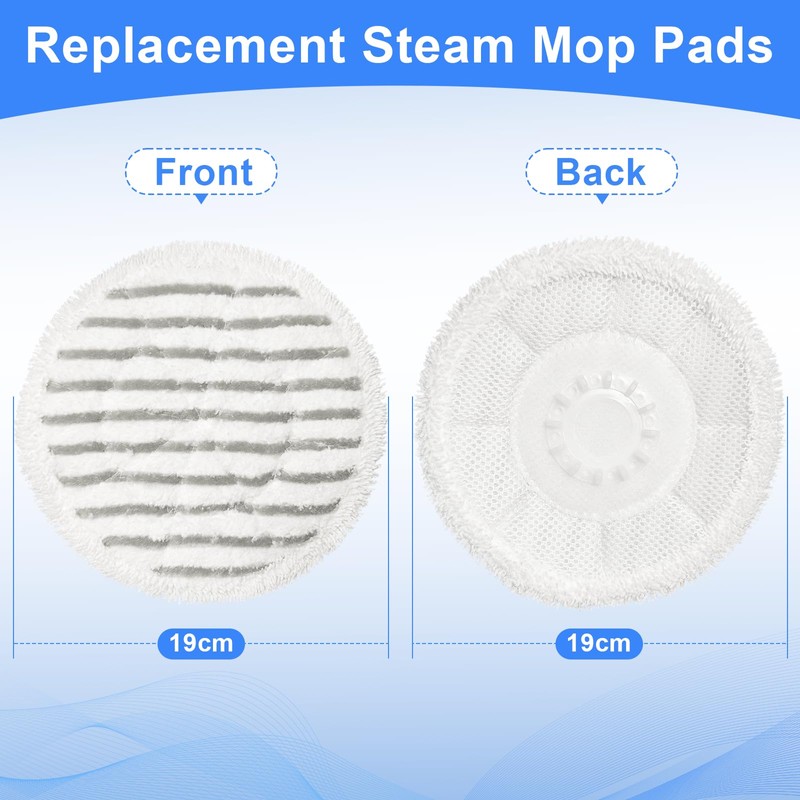 Jikefa 4PCS Steam Mop Pads Compatible with Shark Steam Mop