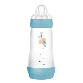 MAM Easy Start Anti-Colic Bottle 4+ Months, Fast Flow (320 ml) Ocean - Bottle to Reduce Colic and Discomfort of the Baby - Baby Bottle Suitable for Breastfeeding