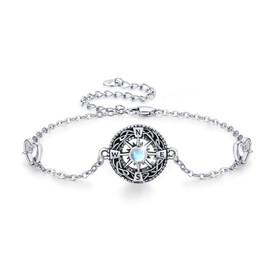 REDSUN Women's Bracelet 925 Sterling Silver Koala/Butterfly/Evil Eye/Sloth/Compass/Tree of Life Bracelet Adjustable Bracelet for Women Girls Wife Mother Daughter