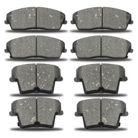 D1056 D1057 Front Rear Semi-metallic Brake Pads Compatible with 2005-2020 Chrysler 300,2009-2018 Dodge Challenger,2006-2017 Dodge Charger,2005-2008 Dodge Magnum