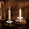 50pcs Reusable White Plastic Candle Holders Vigil Candles Drip Protector