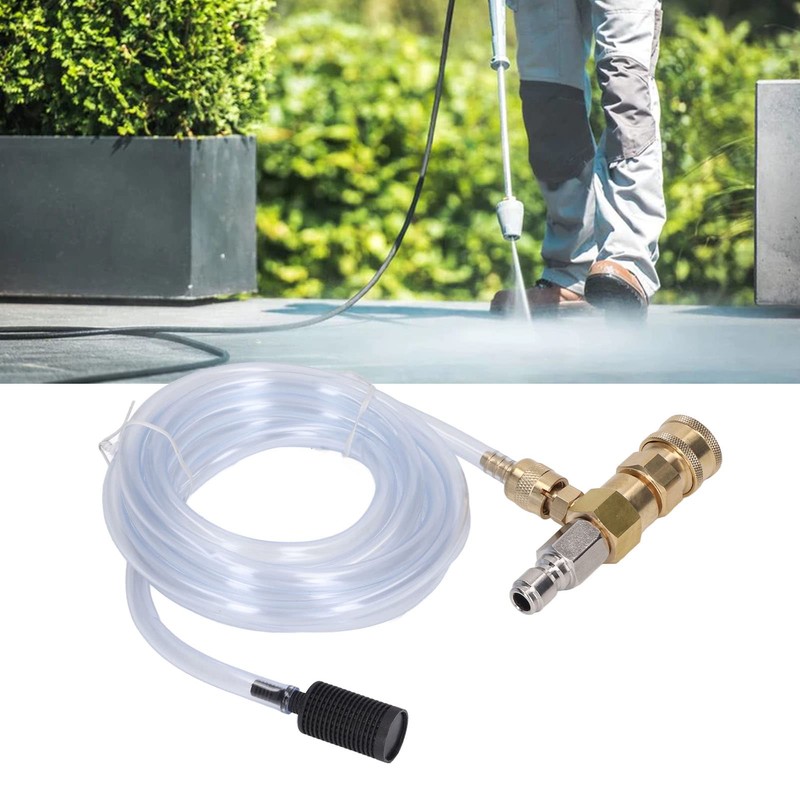 Tiiyee Chemical Injector, Adjustable Downstream Injector Kit Brass Stainless 3/8
