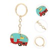Beatifufu Camper Keychain Stylish Metal Keyring Pendant for Rv Unique